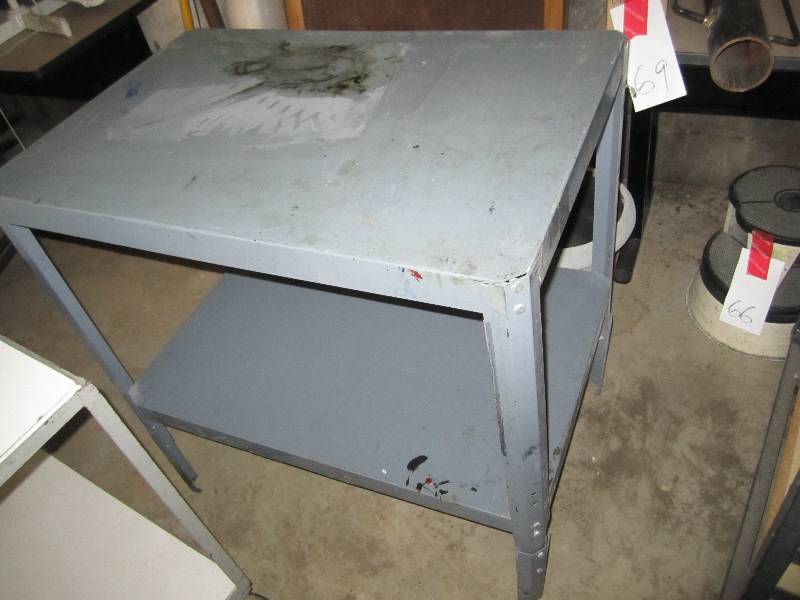 lot 81 image: Metal work table...