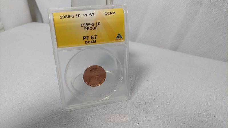 1989-S PROOF LINCOLN MEMORIAL CENT (PF27 DCAM ANACS)