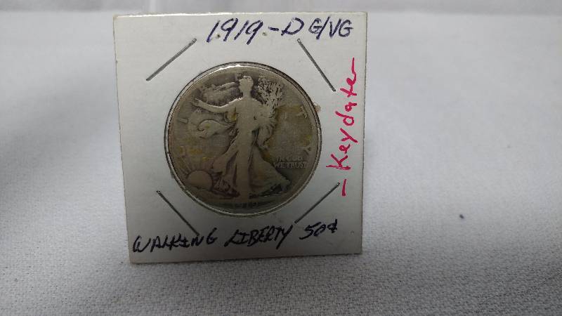 1919-D WALKING LIBERTY HALF DOLLAR