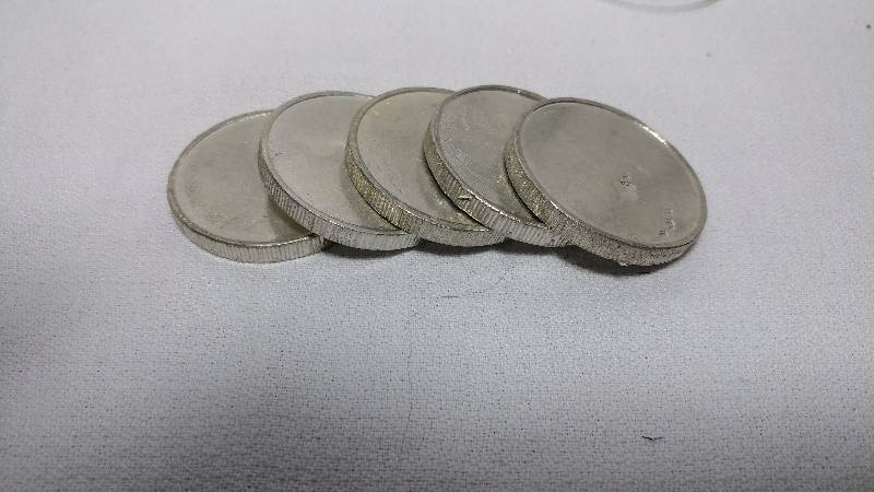 5 BLANK COIN SLABS