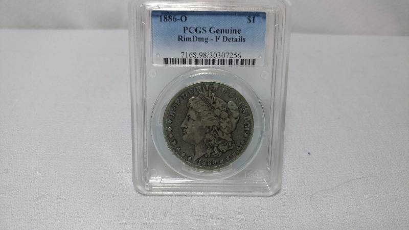 1886-O MARGAN SILVER DOLLAR (PCGS GENUINE RIMDMG - F DETAILS (PCGS GRADED))