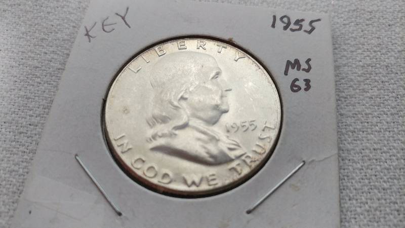 1955 FRANKLIN HALF DOLLAR (MS63)