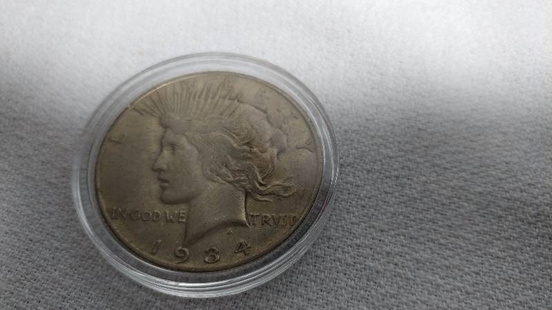 1934 PEACE SILVER DOLLAR