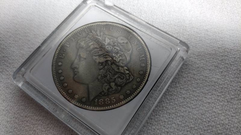 1885-P MORGAN SILVER DOLLAR