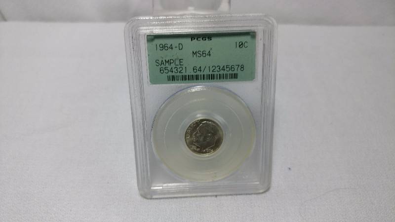 1964-D DIME (MS64 PCGS)