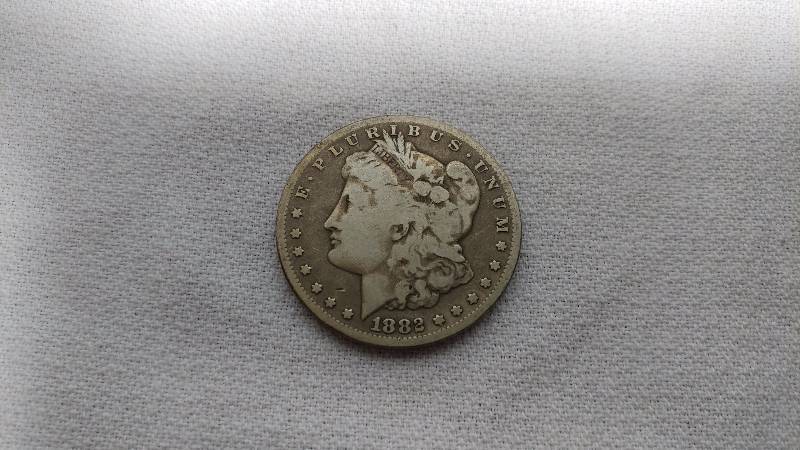 1882-S MORGAN SILVER DOLLAR