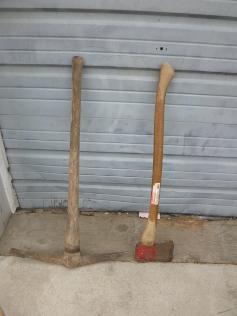lot 6 image: Axe and Pick Axe