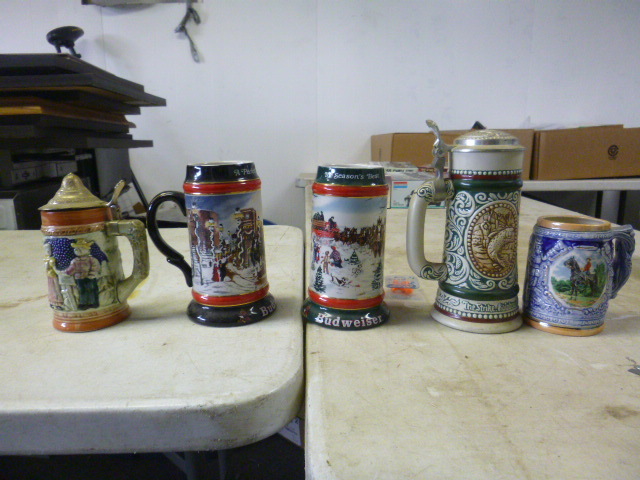 lot 70 image: 5 Beer Steins