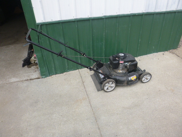 lot 95 image: MTD Black Push Mower