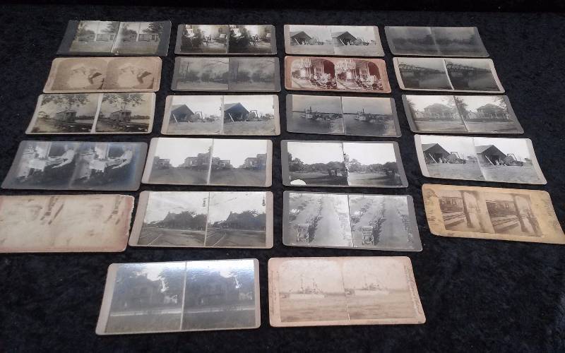 lot 3 image: Lot - Antique Stereograph SlidesCards
