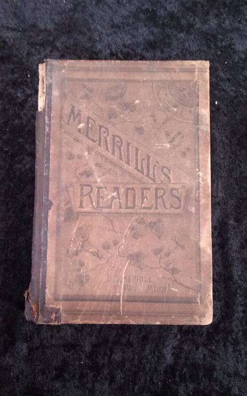 lot 7 image: Antique Merrills Readers St Paul MN Book, Copyright 1887