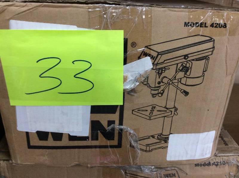 lot 33 image: WEN 4208 8-Inch 5-Speed Drill Press