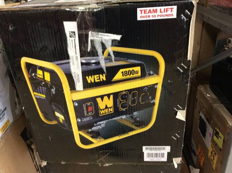 lot 34 image: WEN 56180 1800-Watt Portable Generator, CARB Compliant