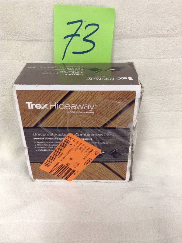 lot 73 image: Trex Hideaway Universal Hidden Fastener Combo1  Box