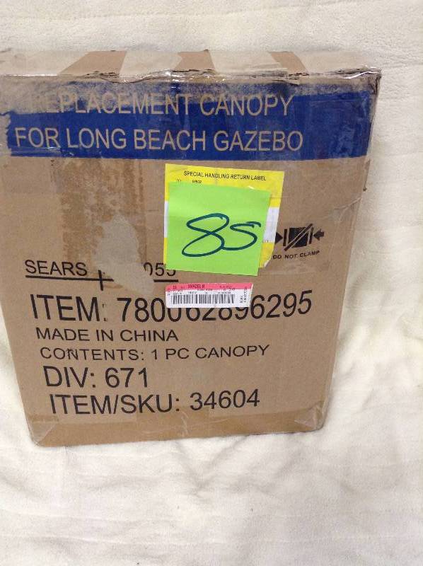 lot 85 image: Garden Oasis Replacement Canopy for Long Beach Gazebo