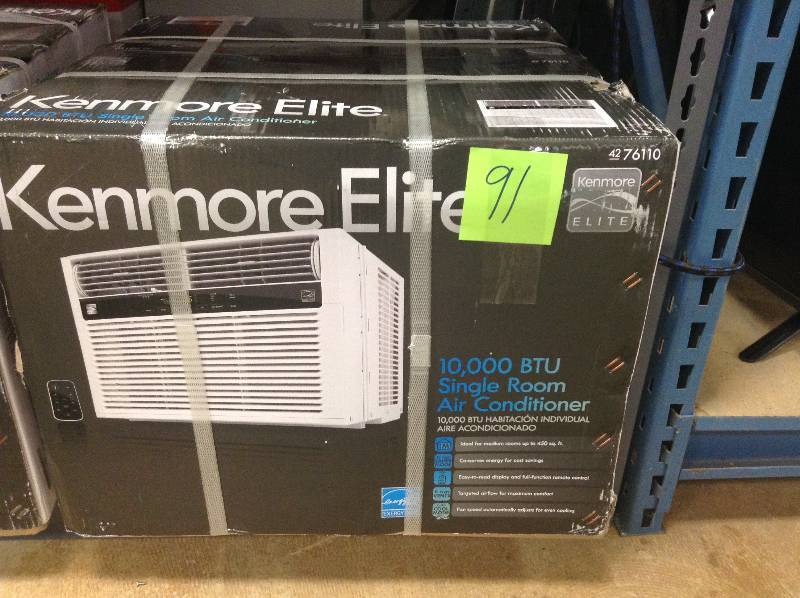lot 91 image: Kenmore 10 000 BTU 115V Window-Mounted Mini-Compact Air new