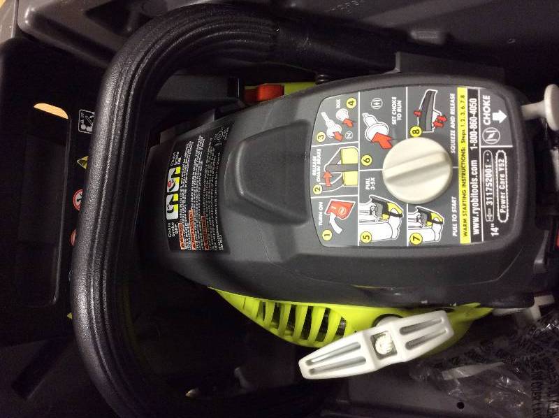 lot 53 image: Ryobi 14 Chain Saw used