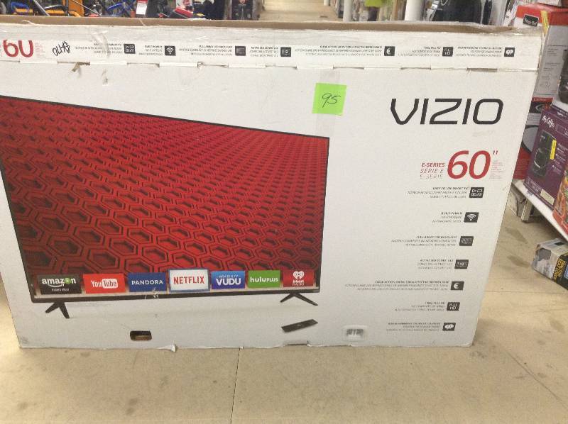 lot 95 image: VIZIO E Series E60C3  60 LED Smart TV  1080p never used