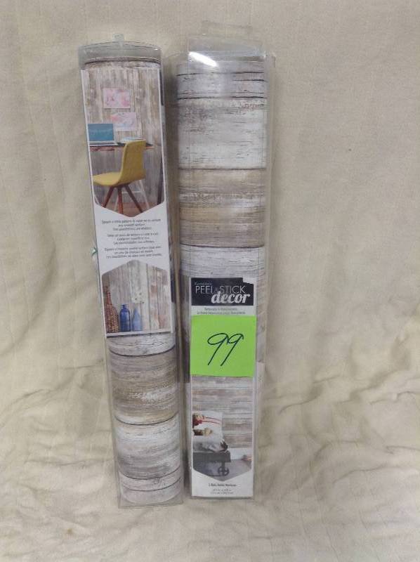 lot 99 image: 2 Rolls of Peel and Stick dcor