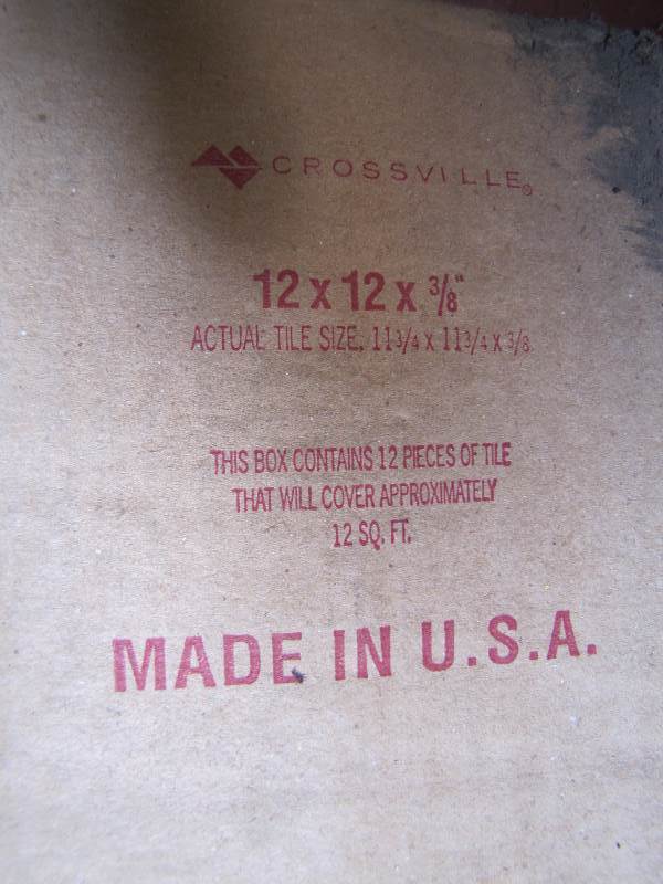 Boxes of Floor Tile