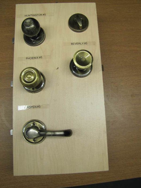 3 Interior Doorknobs 1 Exterior