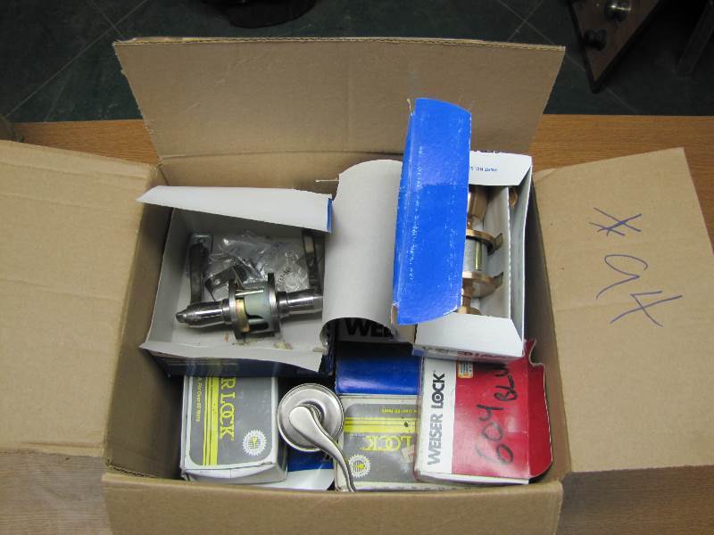Box of Door knobs