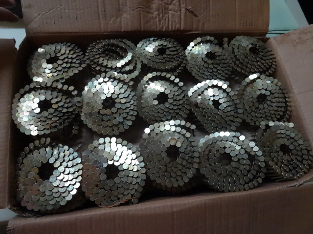 Full box of collated roofing nails....