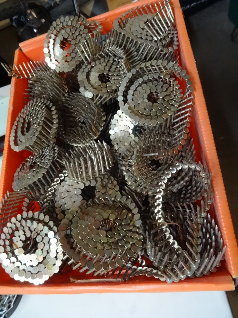 Large bin full of collated roofing ...