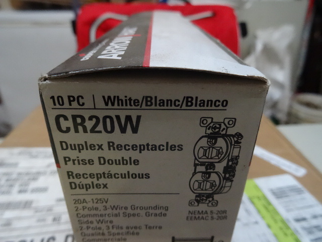 Arrow Hart CR20W Duplex recepticles...