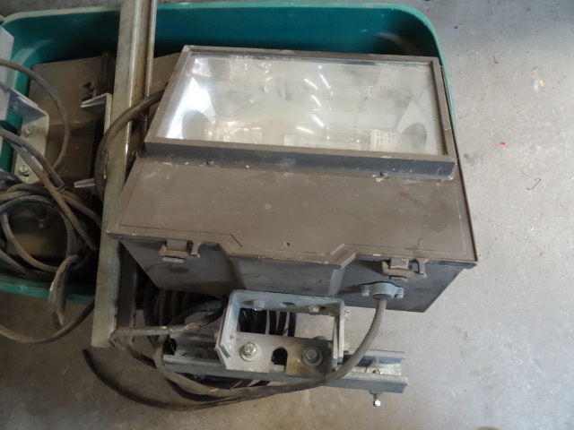 3 outdoor 110 volt lights. ...