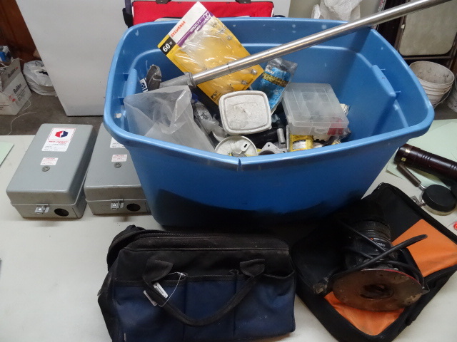 Ridgid bag full of odds and ends el...