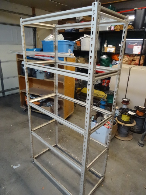 Slide N lock shelving unit. No shel...