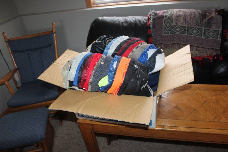 lot 49 image: Box Lot of (Approximately 50) Baseball Caps