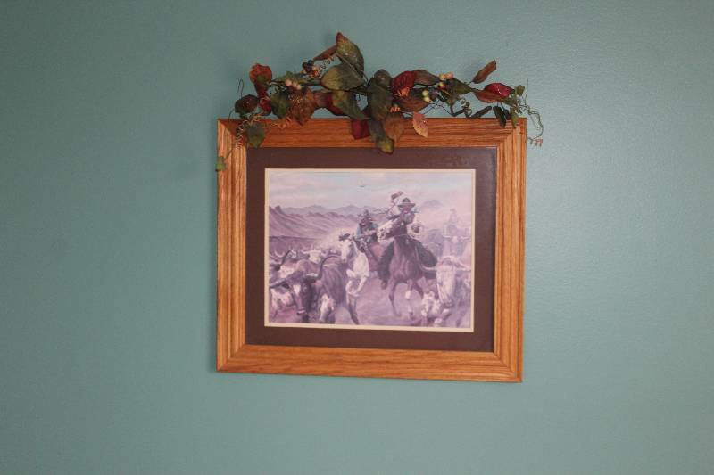 lot 61 image: Framed, Matted Wild West Wall Art
