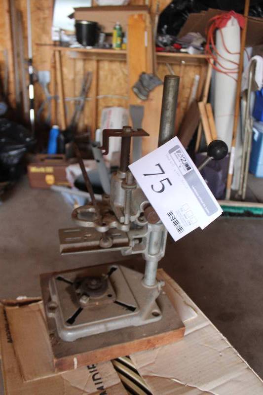 lot 75 image: Hand Drill Press Stand
