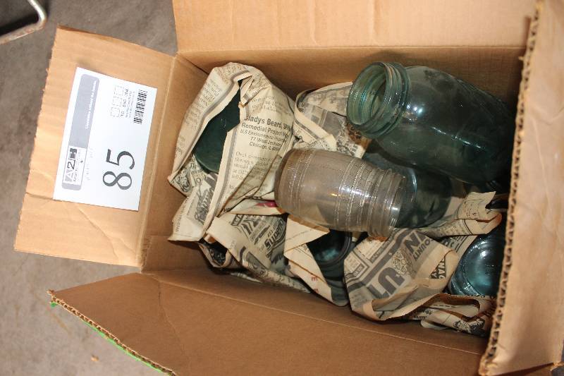 lot 85 image: Glass Mason Jars