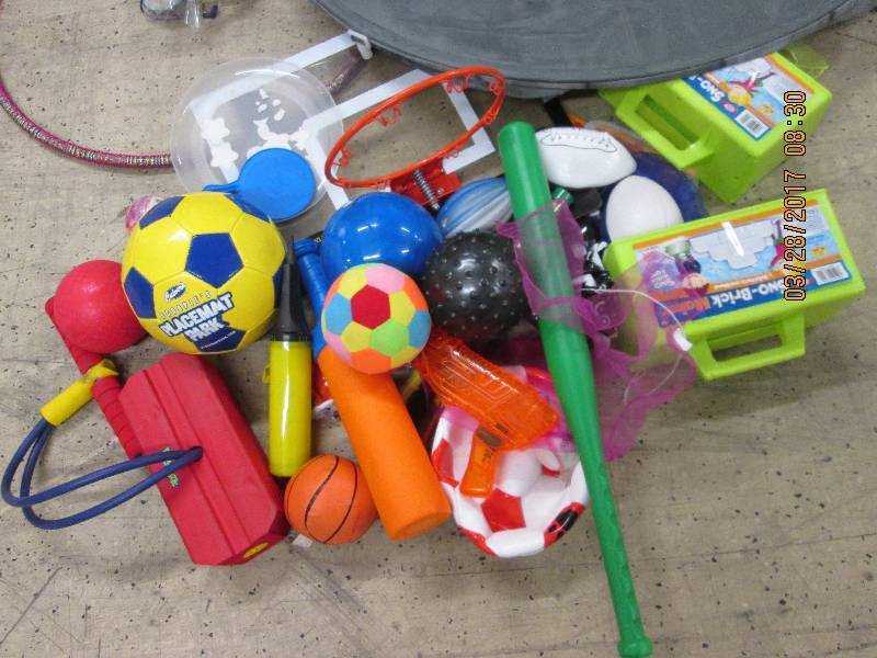 lot of outdoor toys...