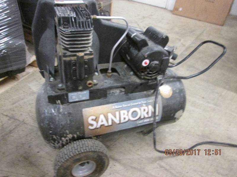 sanborn cast iron series air compre...