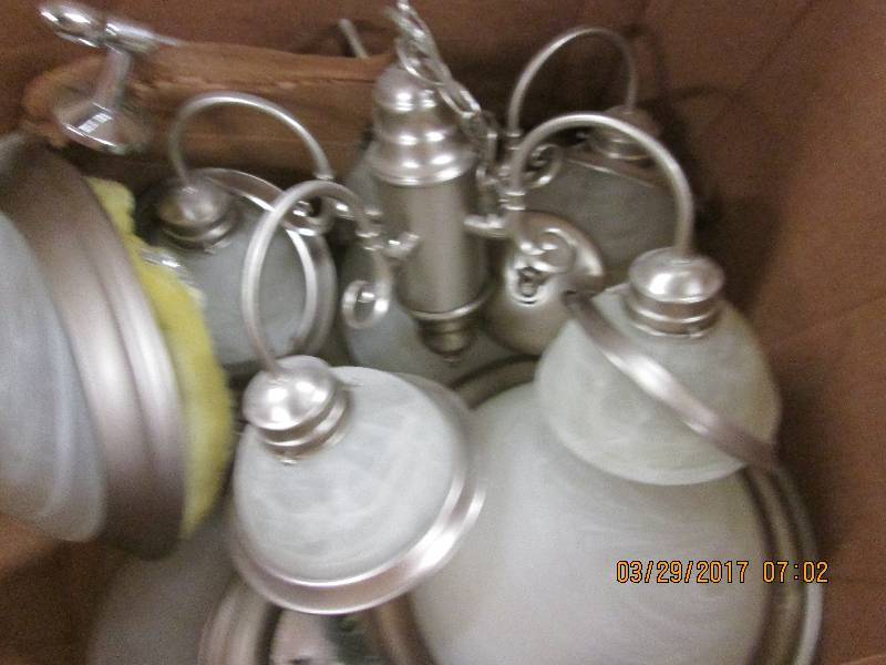 matching lights 1 chandilier and 4 ...