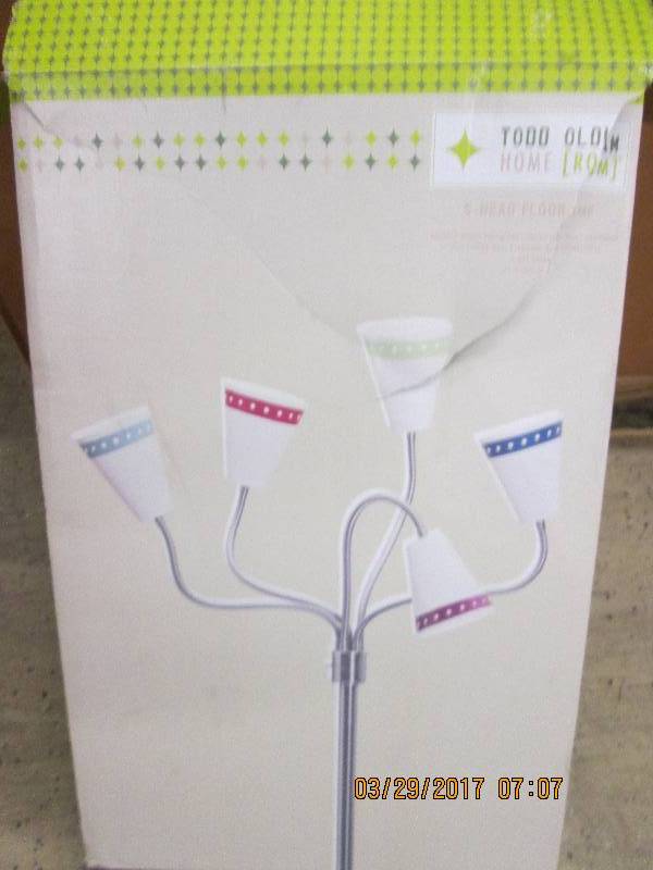 5 headed floor lamp open box ...