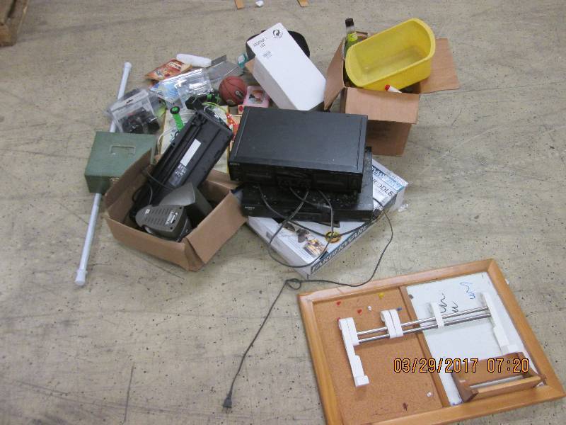 lot of misc. sony dual tape player,...