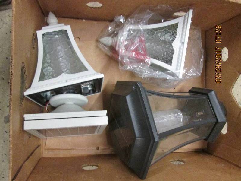 3 solar lights ...
