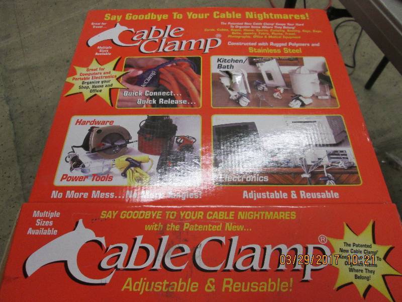 box of cable clamps not full but al...