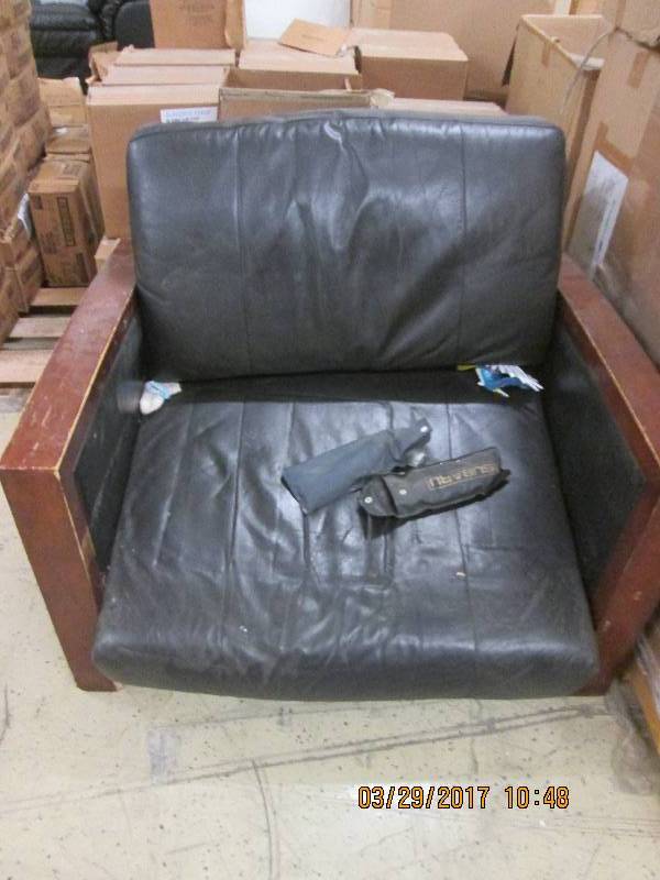 big chair used needs front piece pu...