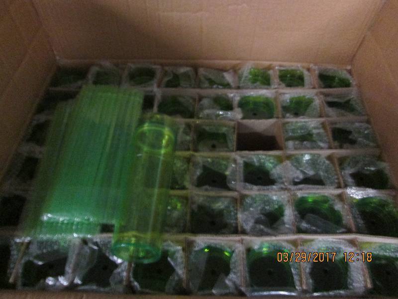1 case of trans. lime tall tumblers...