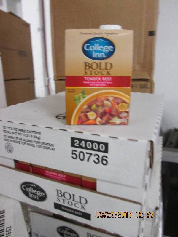 1 case of college inn bold stock te...