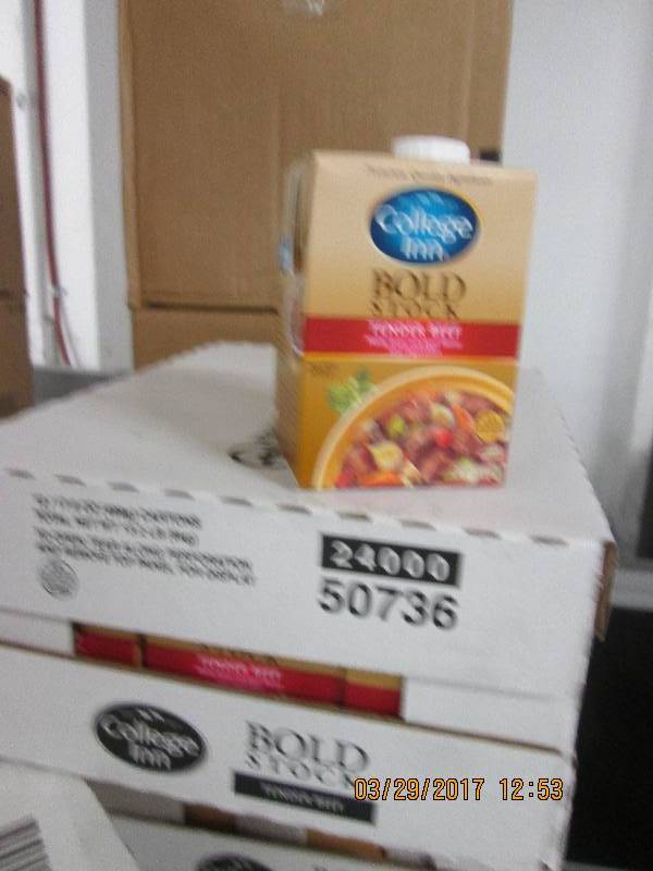 1 case of college inn bold stock te...