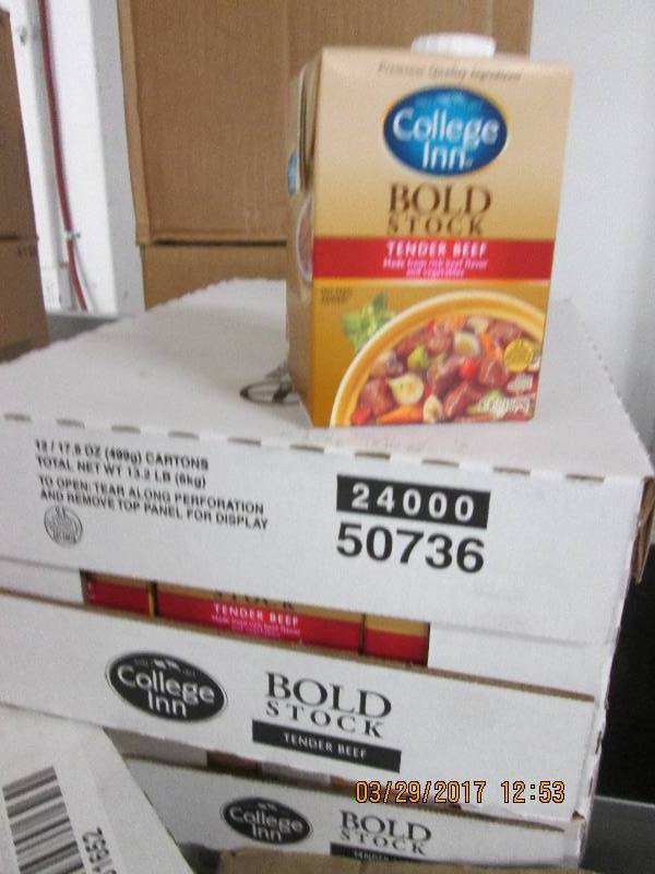 1 case of college inn bold stock te...