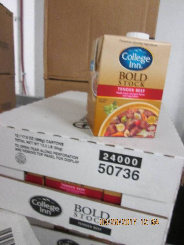 1 case of college inn bold stock te...