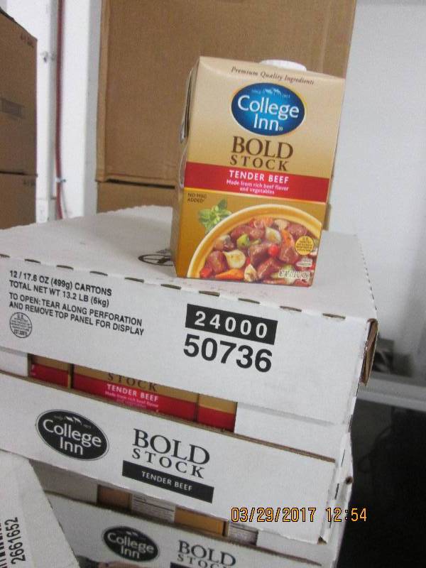 1 case of college inn bold stock te...
